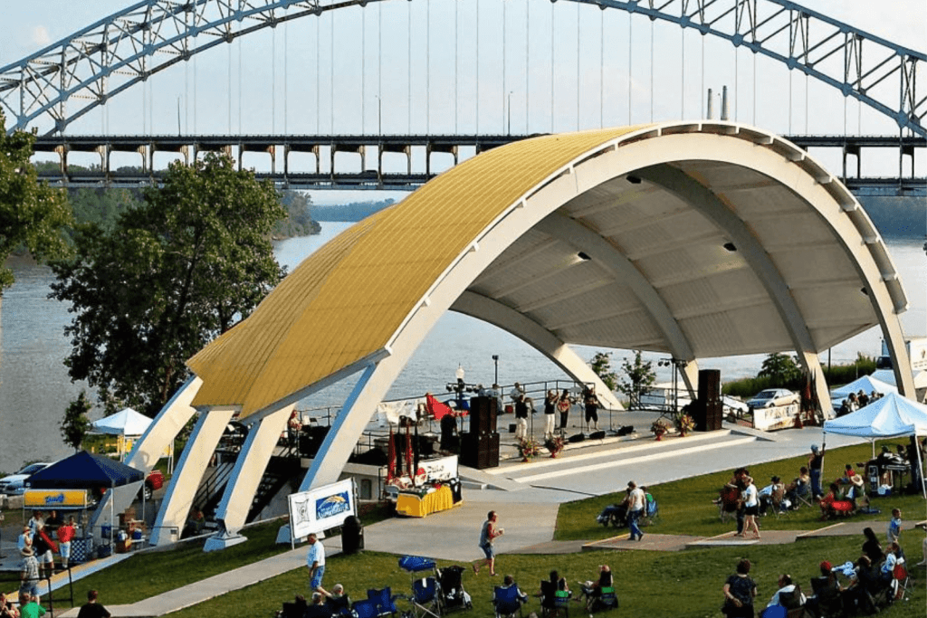 Many events at the Riverfront Amphitheater
