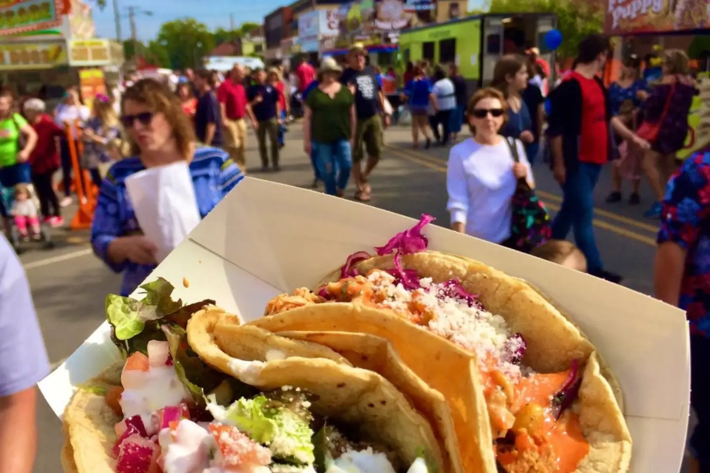 Harvest Homecoming Booths - Food and friends